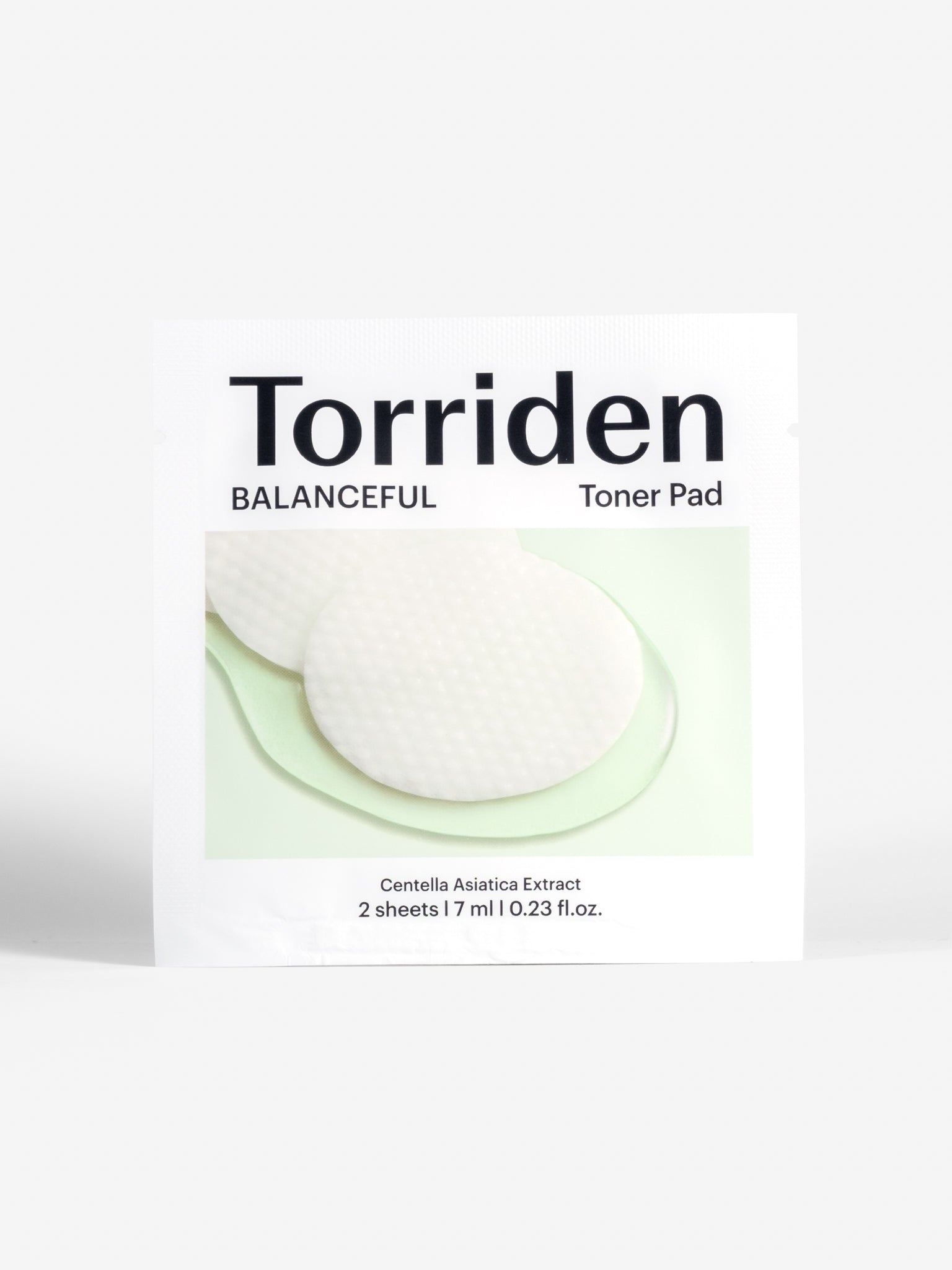 Torriden Balanceful Toner Pad 2 pads on a white background