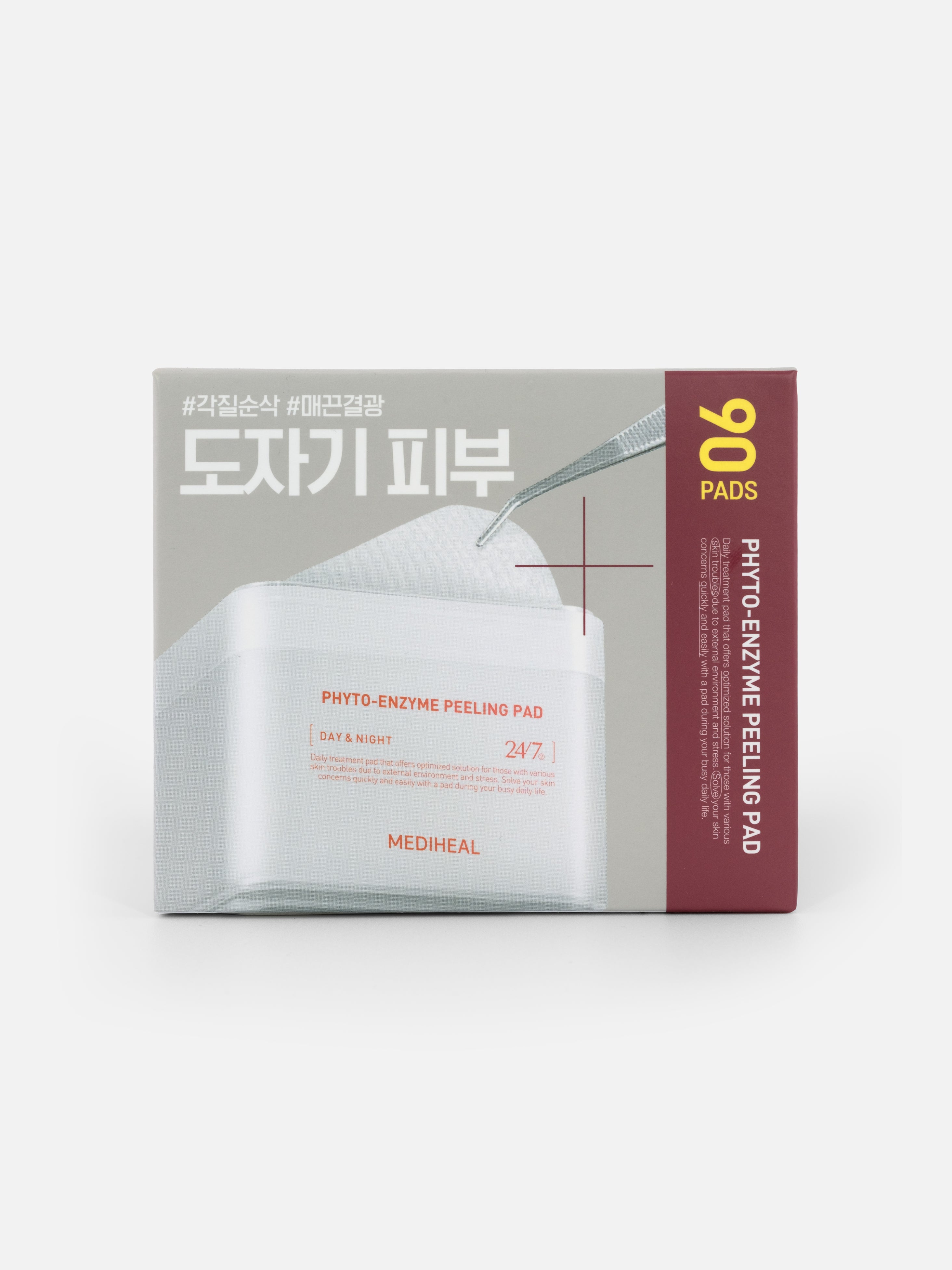 Mediheal Phyto-Enzyme Peeling Pads box on a white background