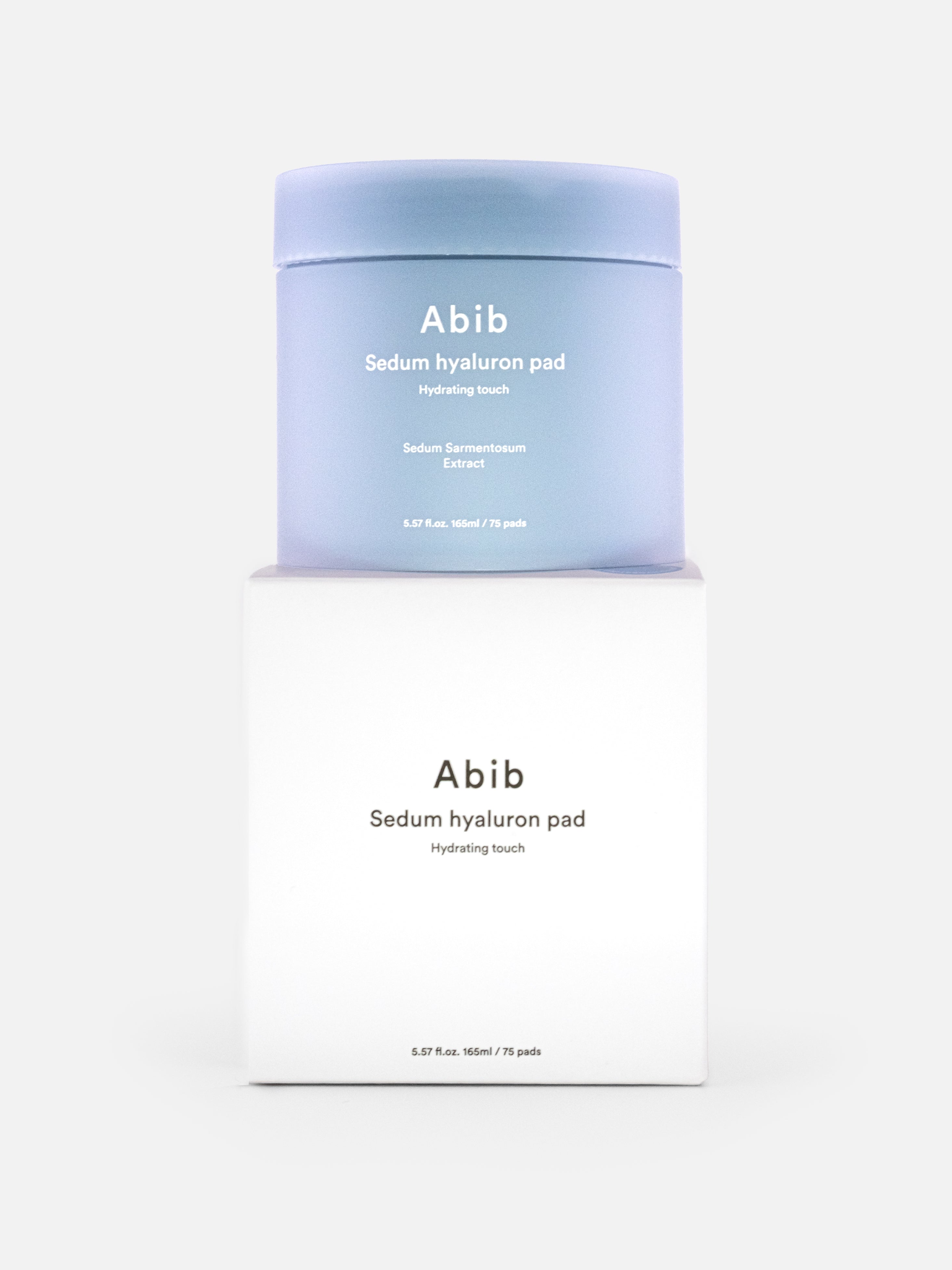abib Sedum Hyaluron Pad Hydrating Touch 75 pads with box