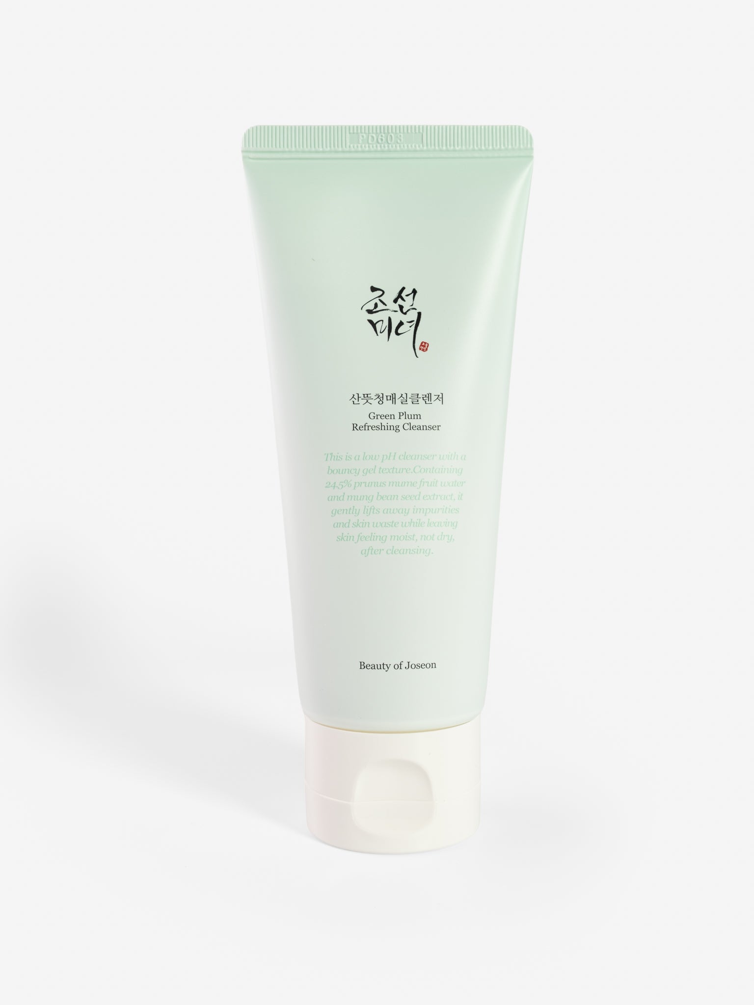 Beauty of Joseon Green plum refreshing cleanser on white background