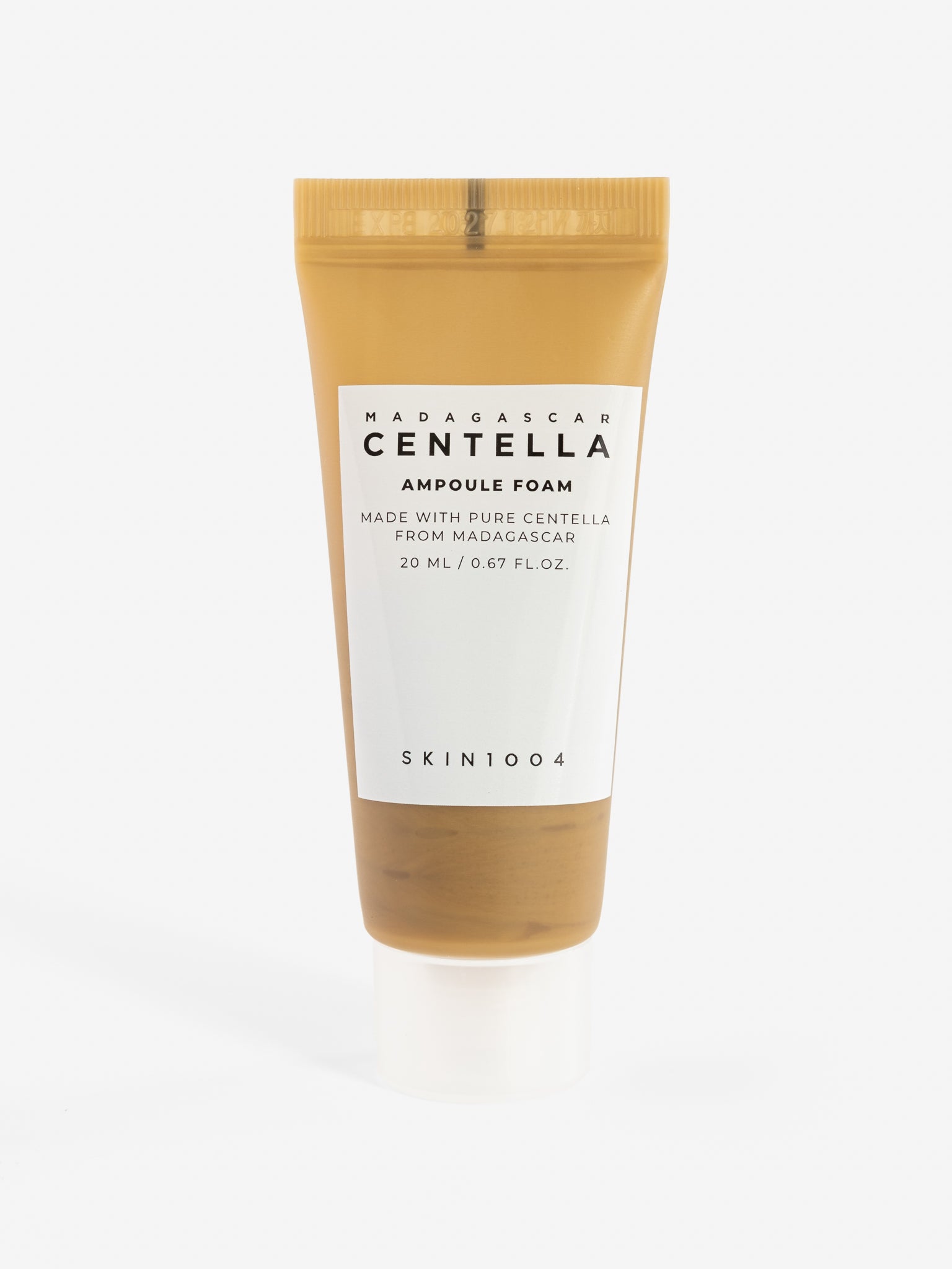 Skin1004 Madagascar Centella Ampoule Foam tube on a white background