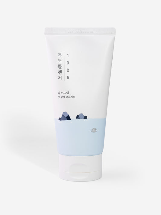 Roundlab Dokdo cleanser on plain white background