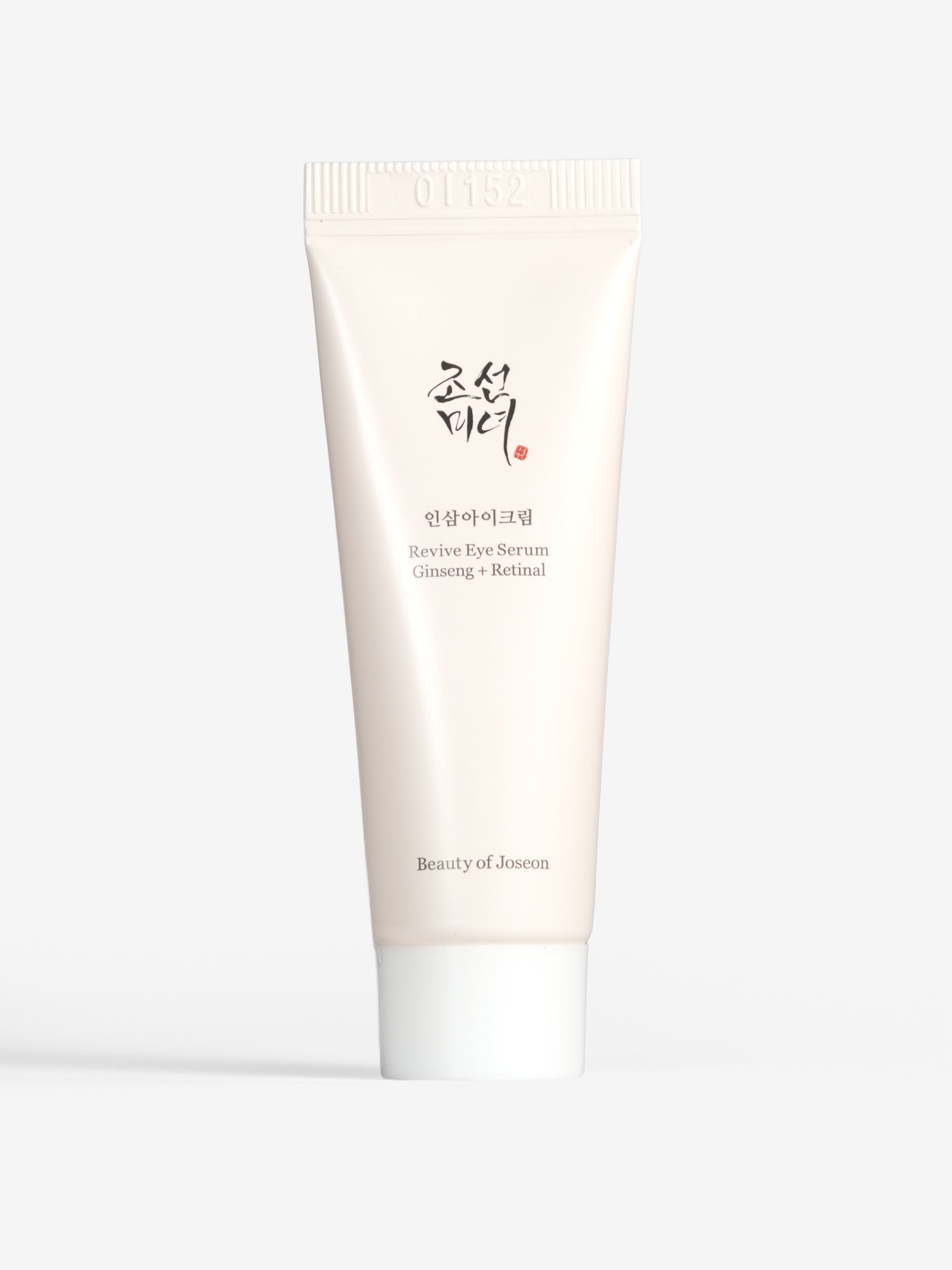 Tube of Beauty of Joseon revive eye serum mini on a white background
