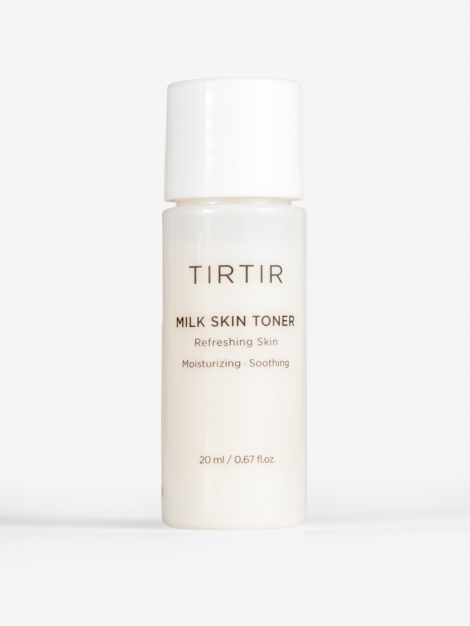 TIRTIR Milk Skin Toner 20ml bottle on a white background