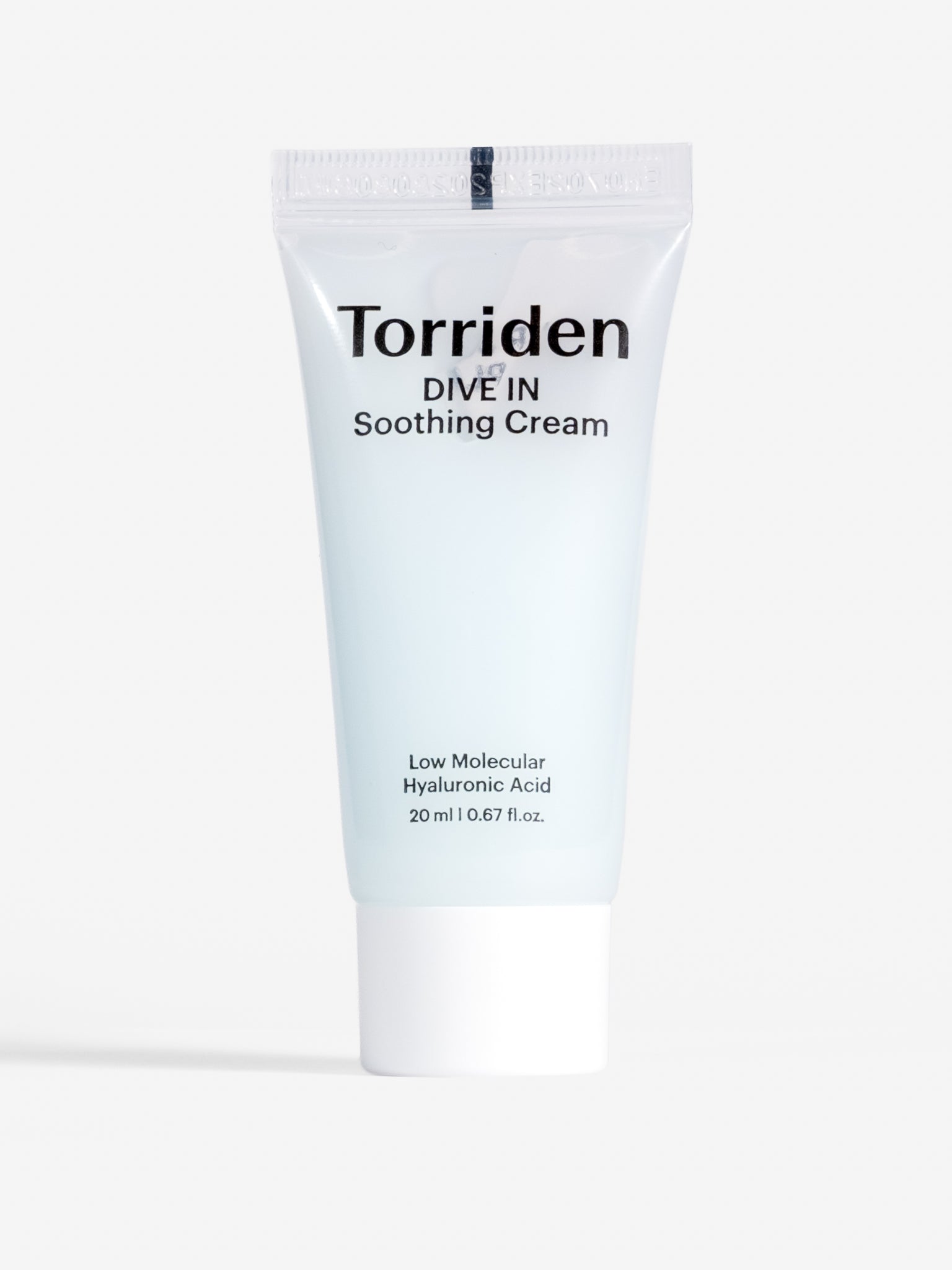 Torriden Dive In Soothing Cream tube 20ml on a white background