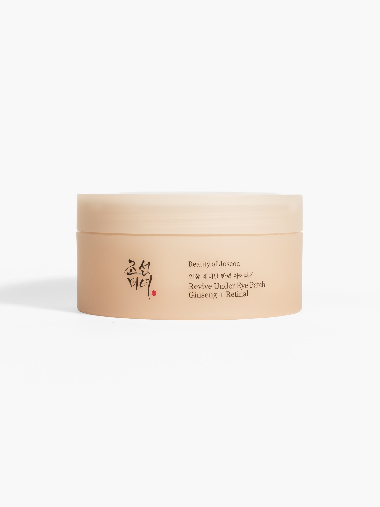 Beauty of Joseon Revive Under Eye Patch (Ginseng + Retinal) jar on a plain white background.