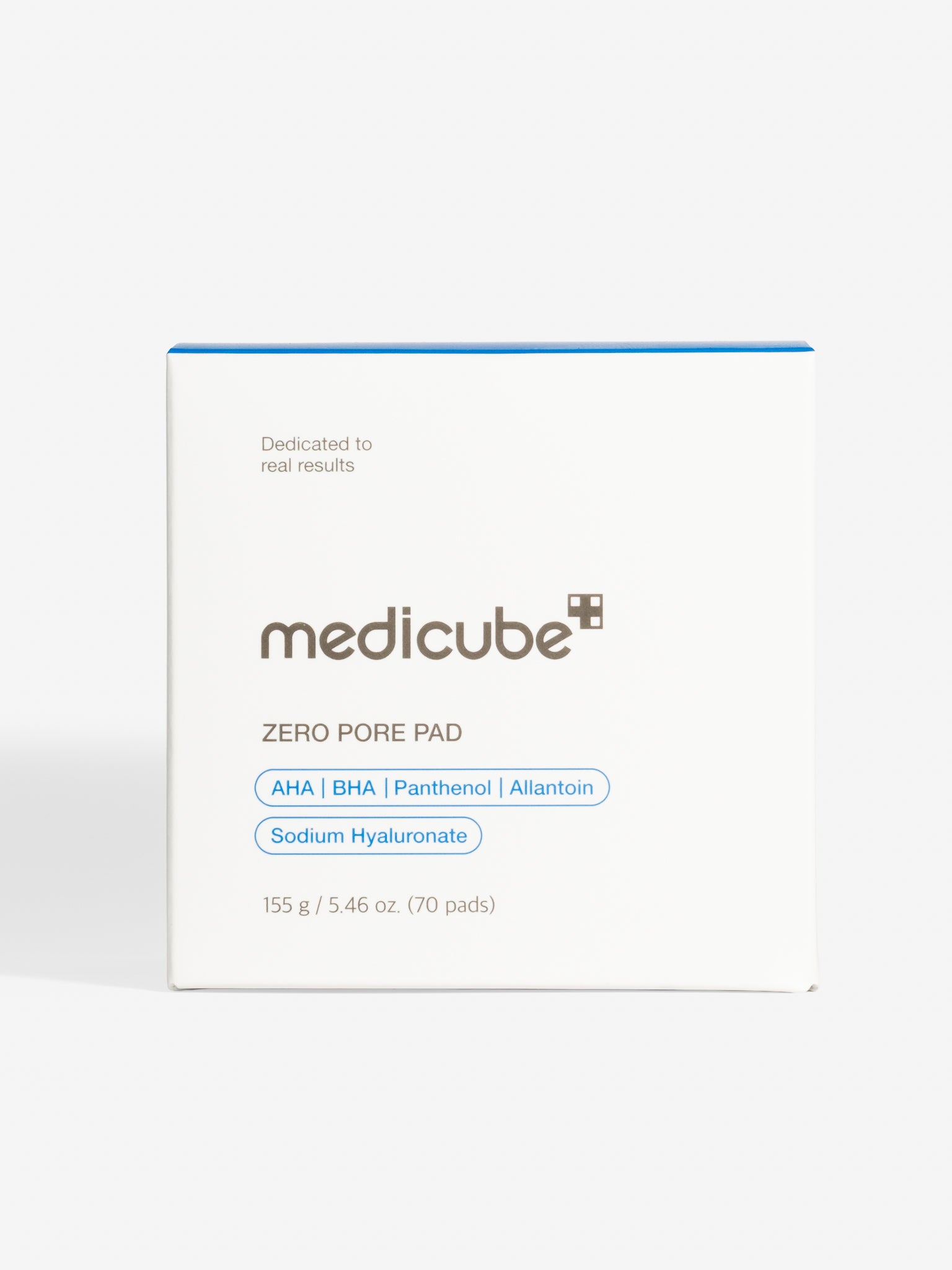 Medicube Zero Pore Pad product packaging box on a plain white background.