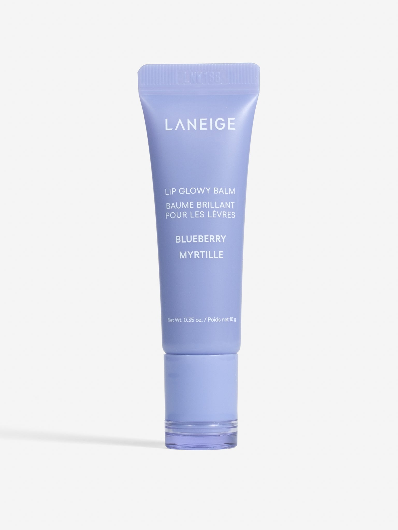 Laneige Lip Glowy Balm in Blueberry, a glossy hydrating lip balm tube