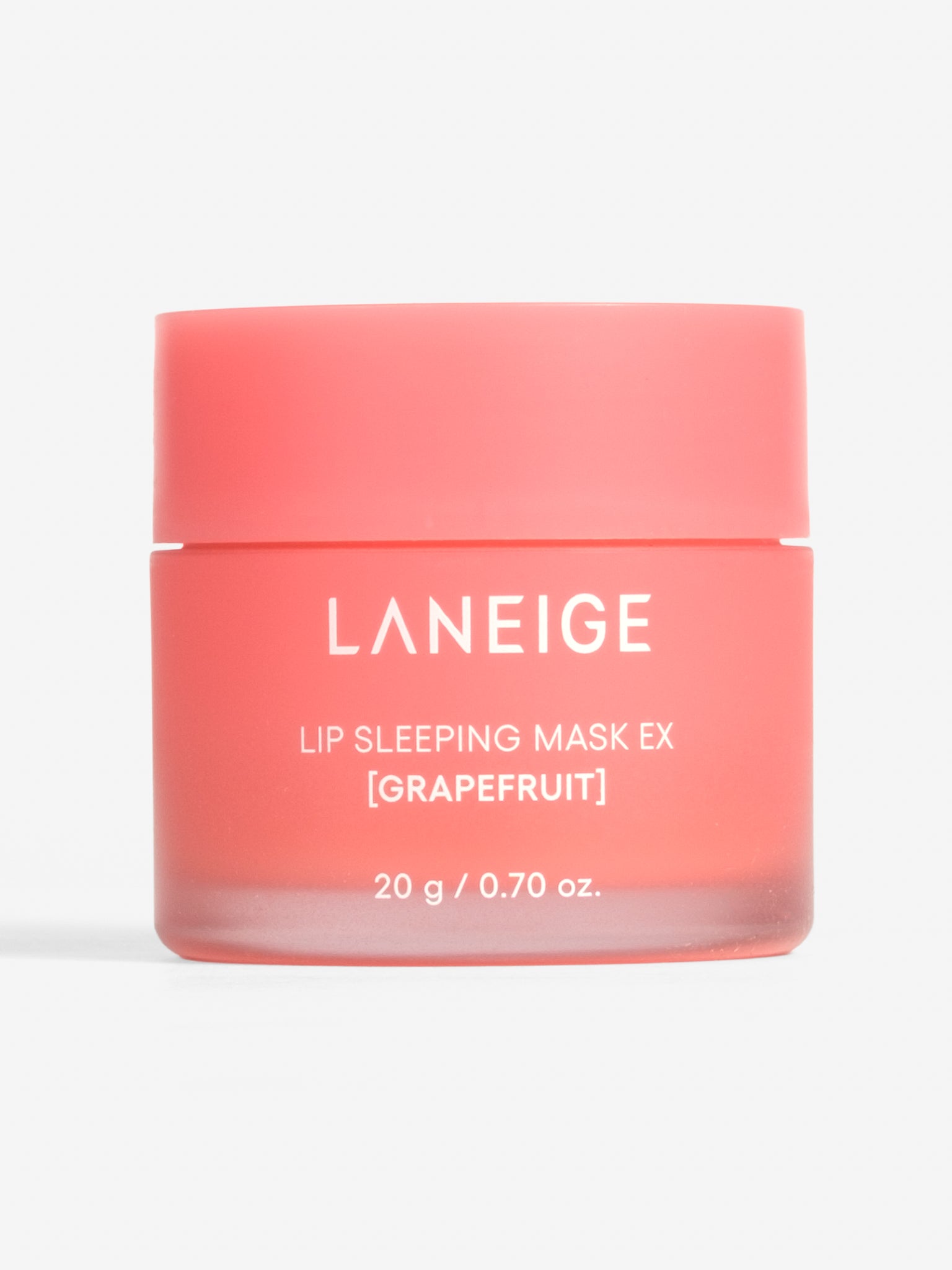 Laneige Lip Sleeping Mask EX in Grapefruit, a hydrating overnight lip treatment jar