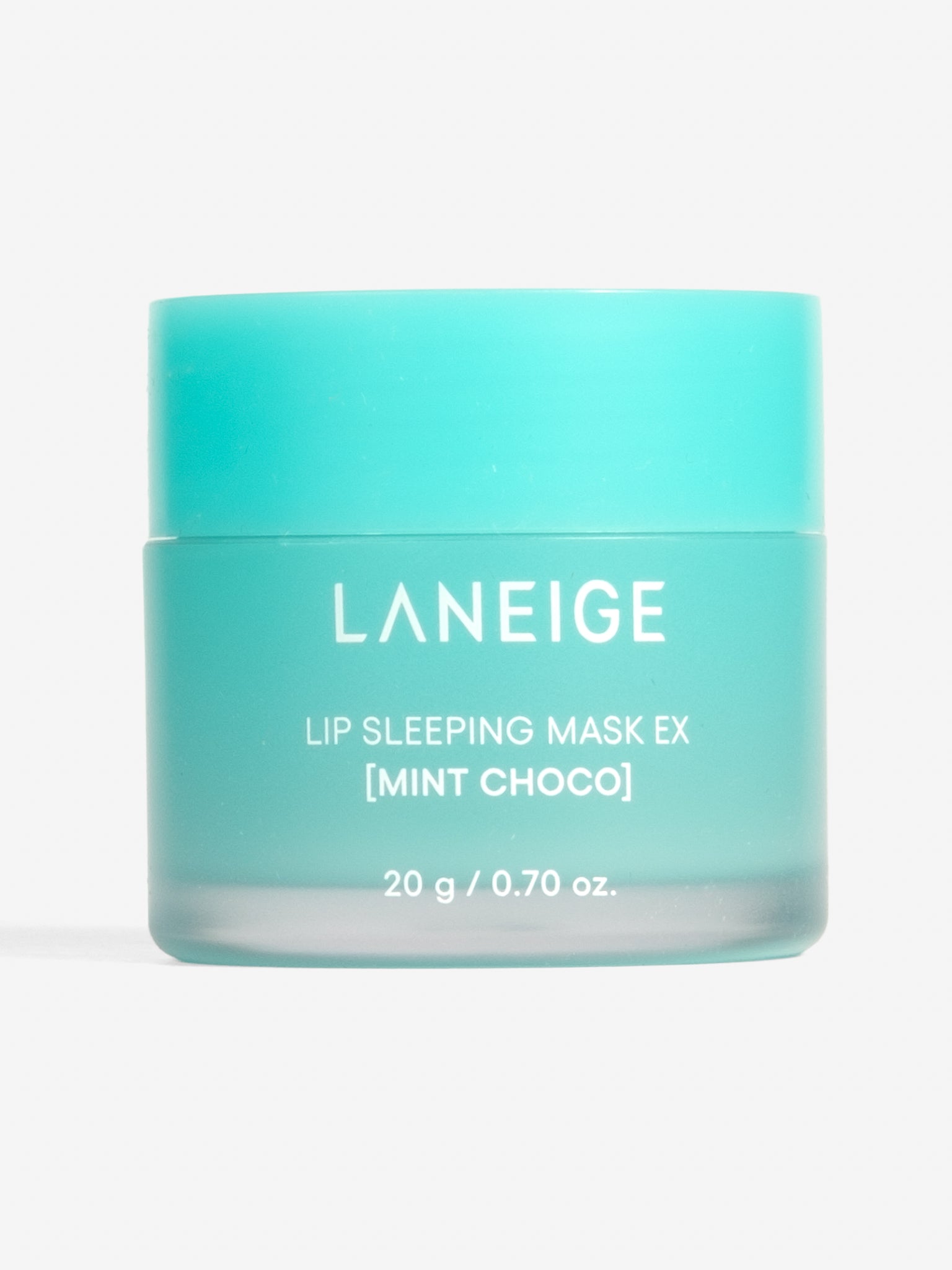 Laneige Lip Sleeping Mask EX in Mint Choco, a hydrating overnight lip treatment jar
