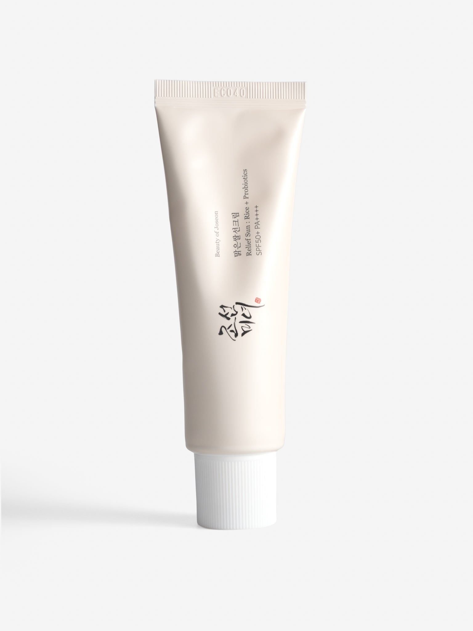 Beauty of Joseon	Relief Sun: Rice + Probiotics SPF50+ PA++++	50ml on white background
