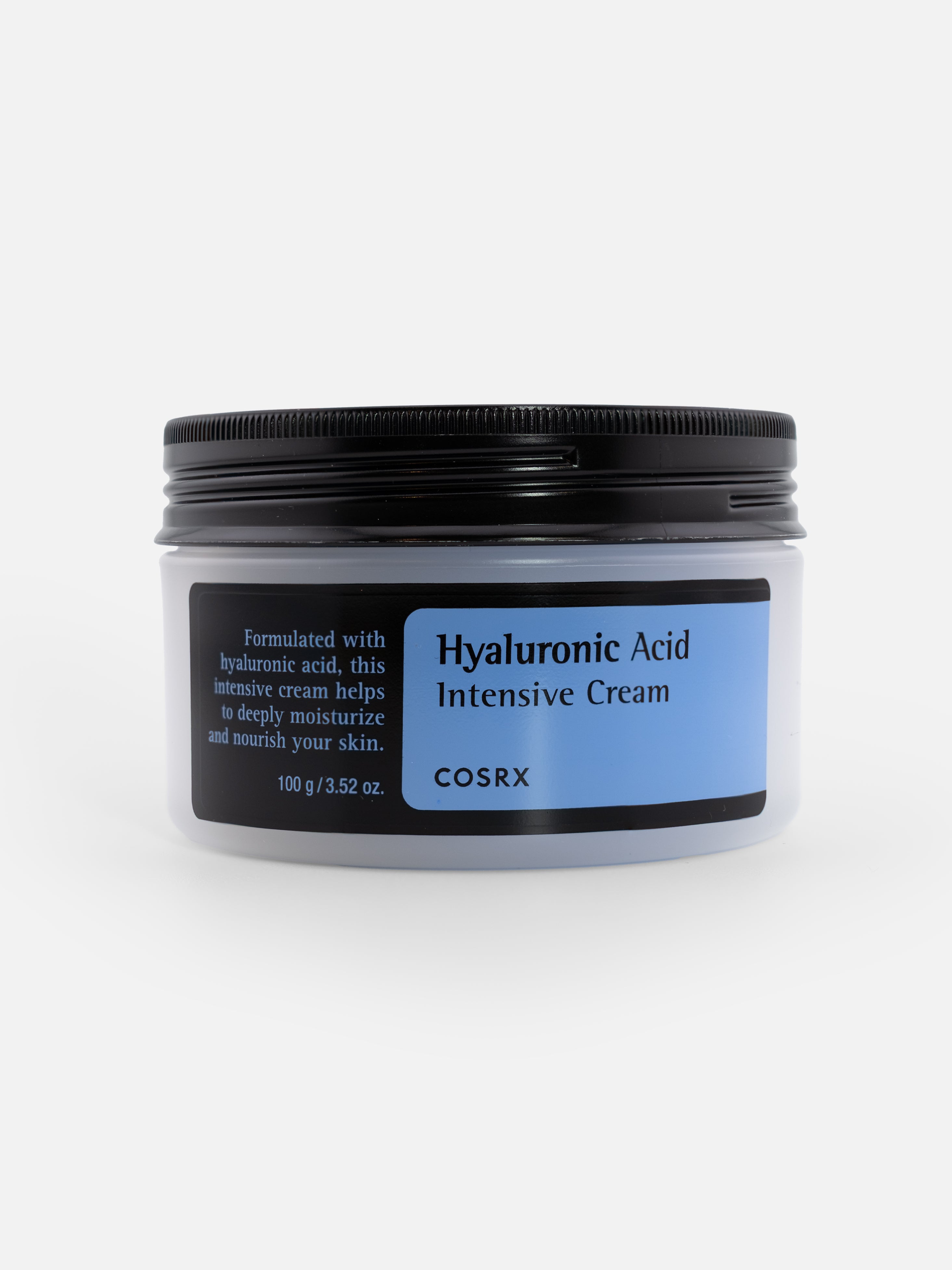 COSRX Hyaluronic Acid Intensive Cream 100g jar on a white background