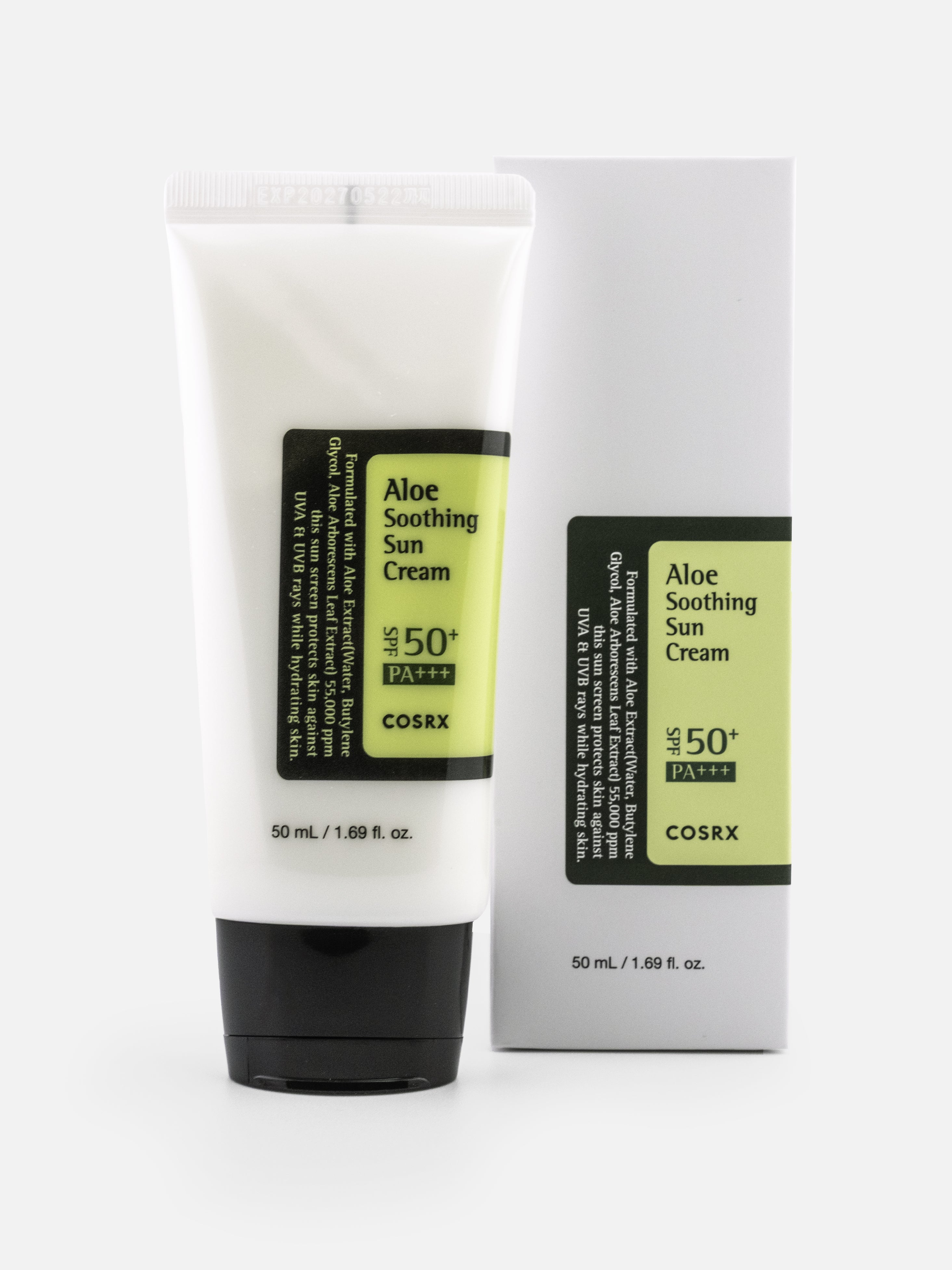 COSRX Aloe Soothing Sun Cream SPF50+ 50ml with box