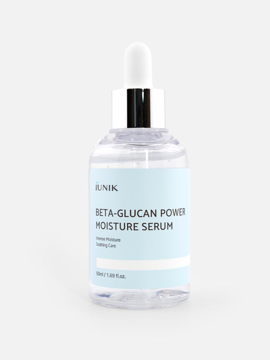 Iunik Beta-Glucan Power Moisture Serum 50ml on white background