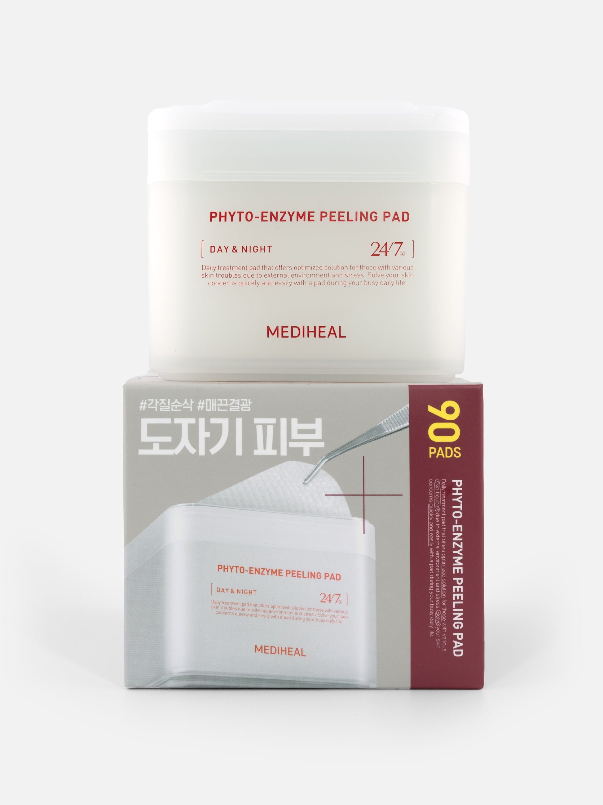 Mediheal Phyto-Enzyme Peeling Pads with box on a white background