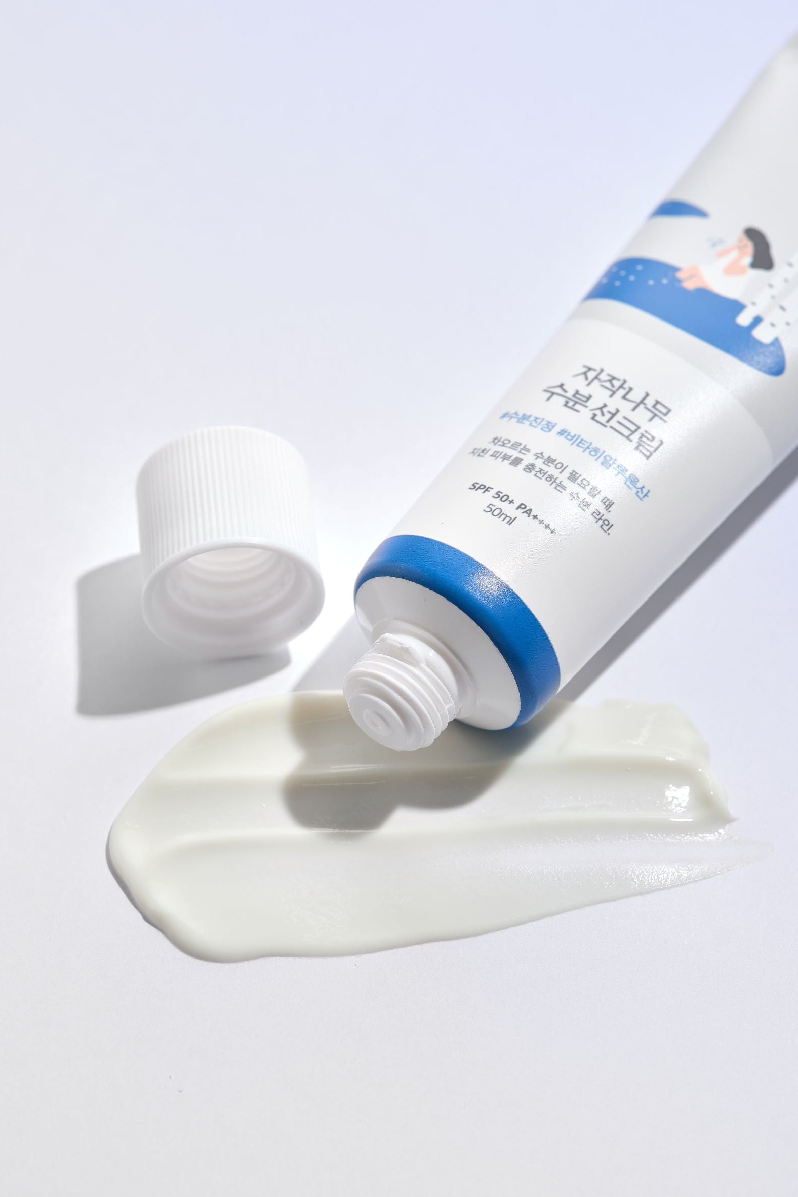 Close up of roundlab birch juice sunscreen