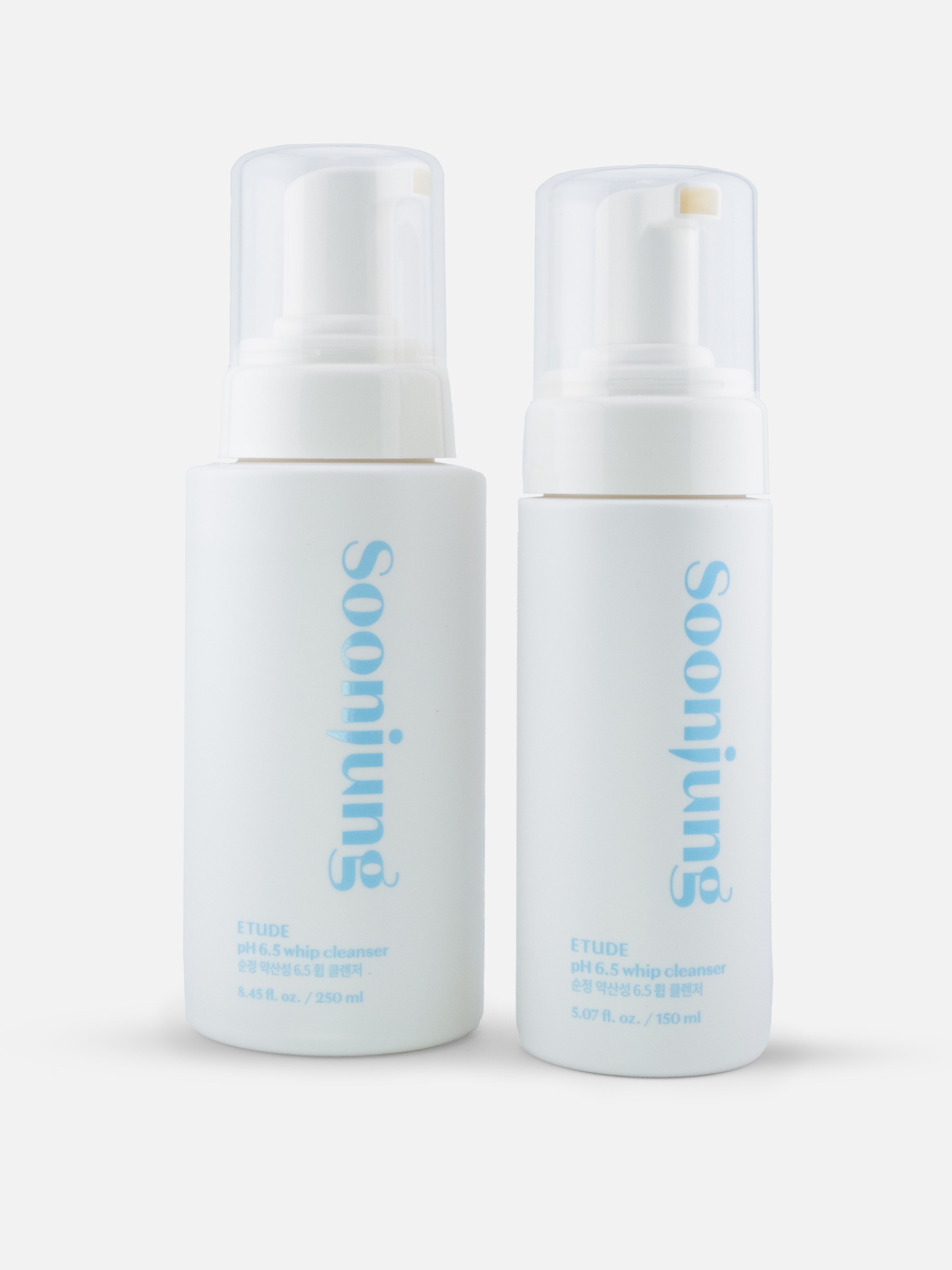 ETUDE Soon Jung pH 6.5 Whip Cleanser	250ml and 150ml