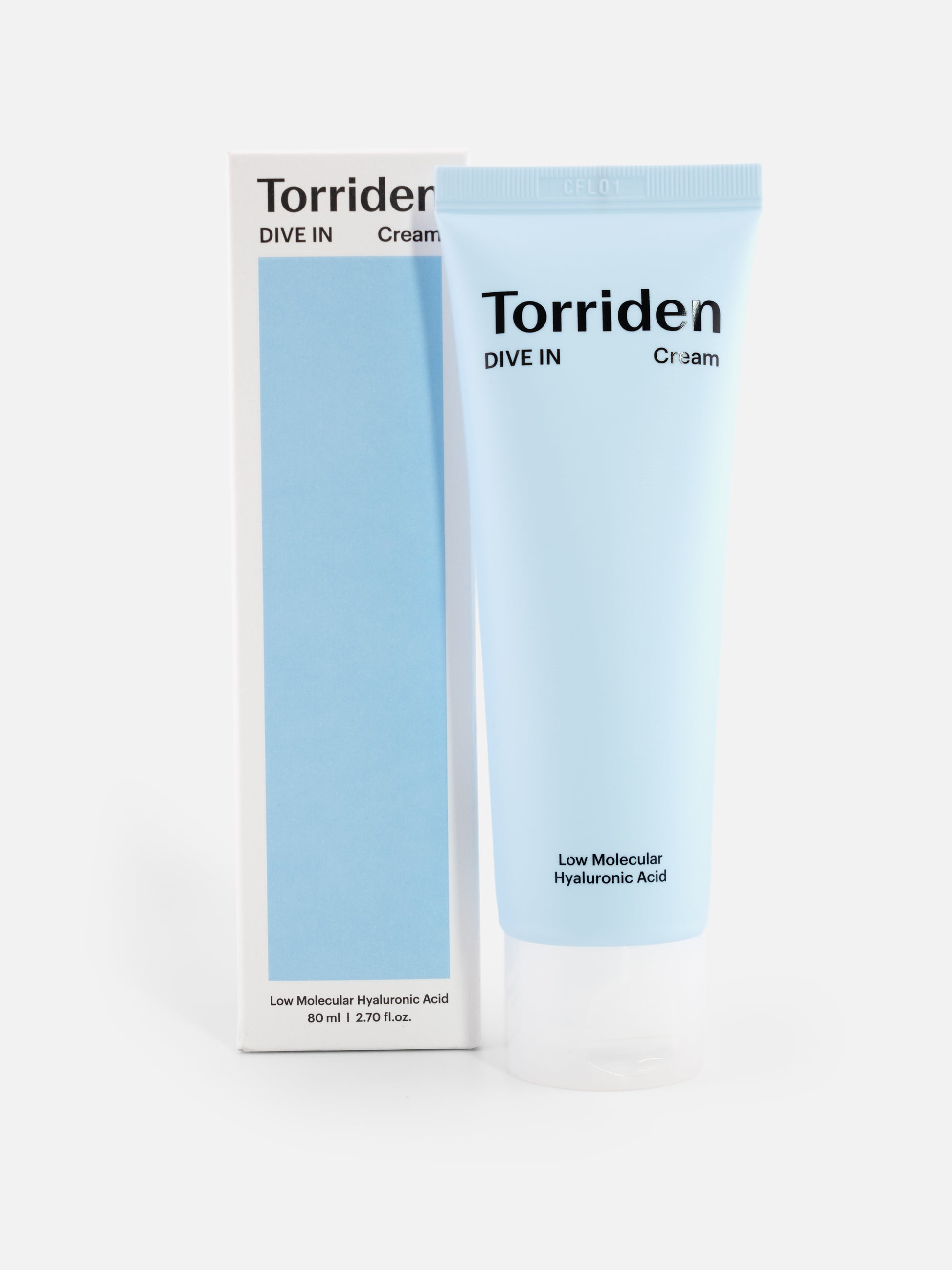 Torriden	Dive-In Low Molecular Hyaluronic Acid Cream with box on white background