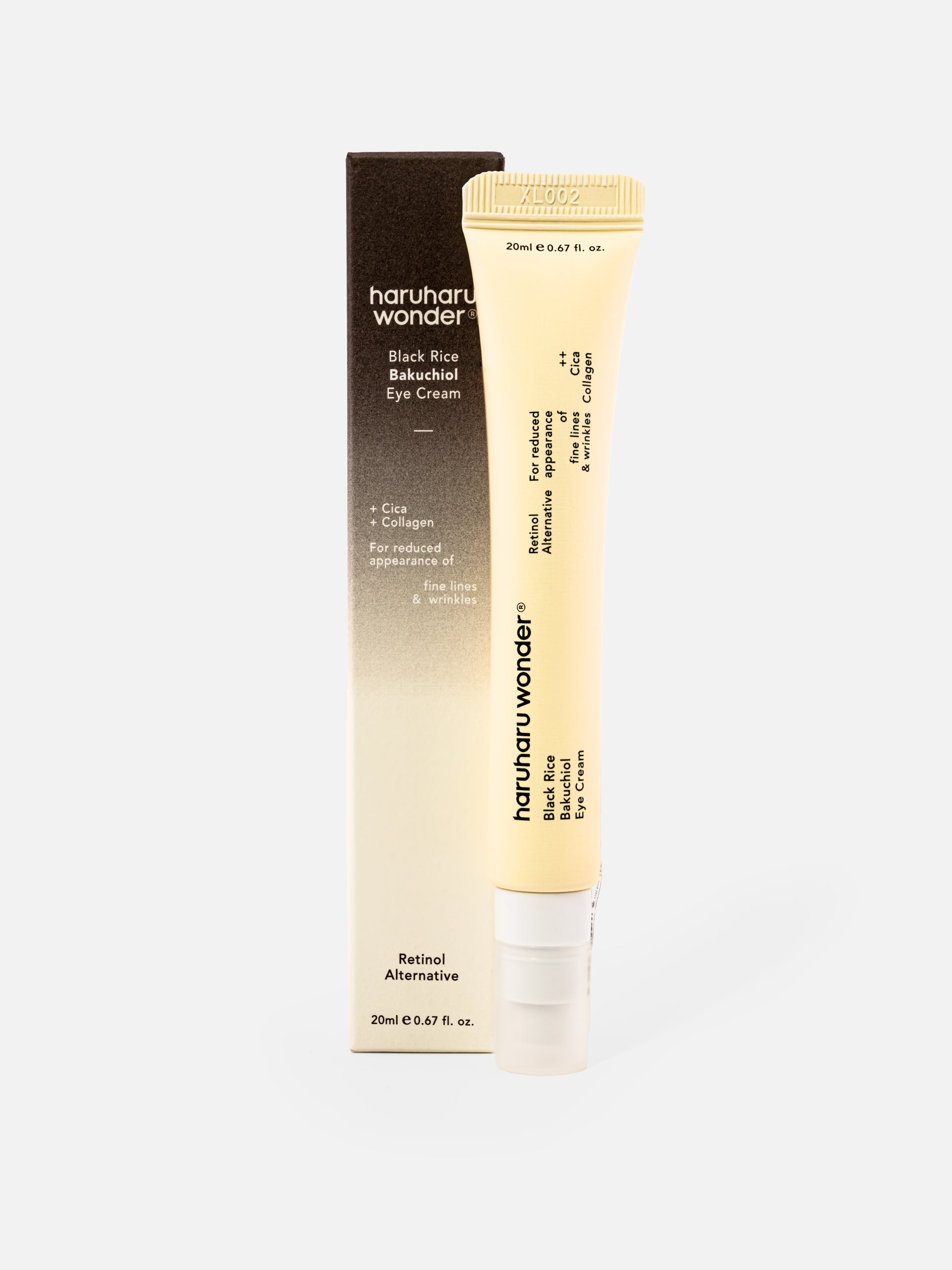 haruharu wonder Black Rice Bakuchiol Eye Cream 20ml and box