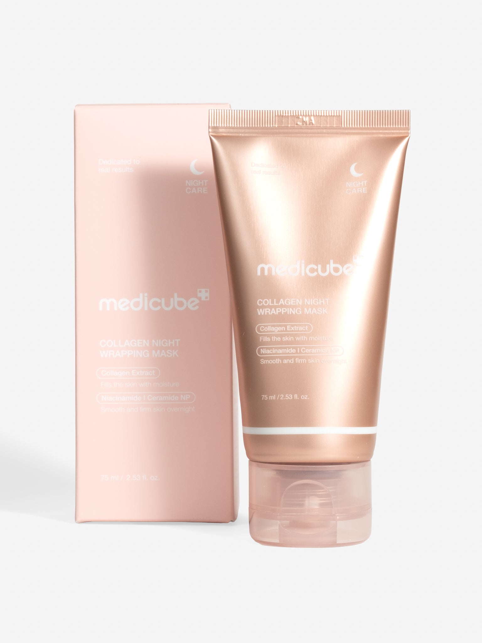medicube Collagen Night Wrapping Mask 75ml with box on white background