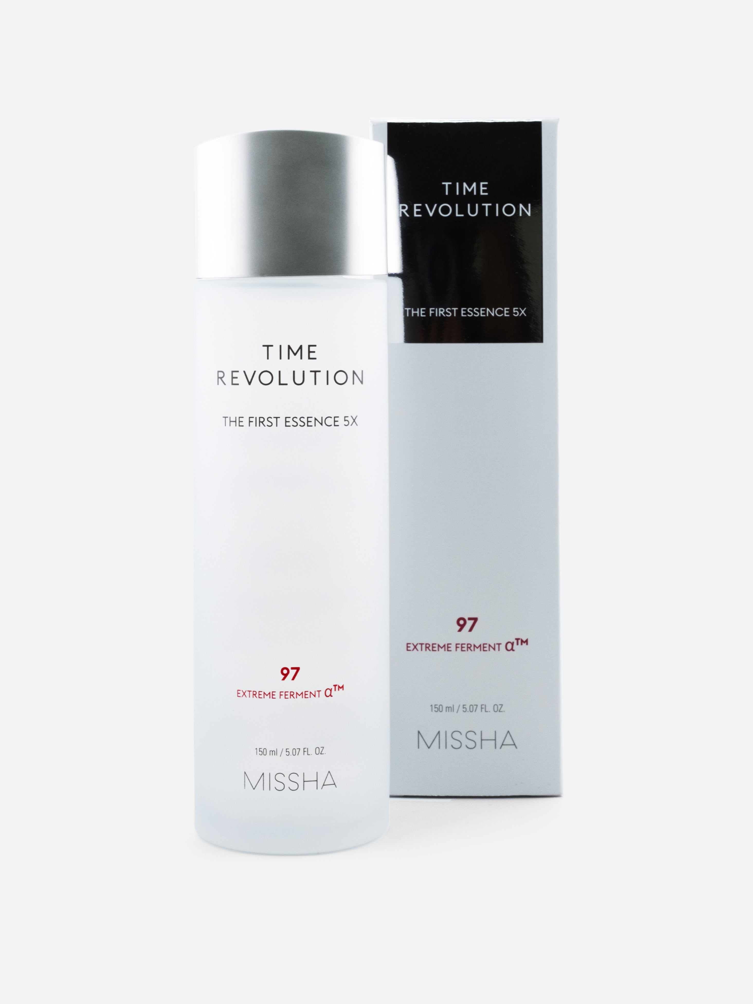 Missha Time Revolution The First Treatment Essence 5X	 150ml product and box